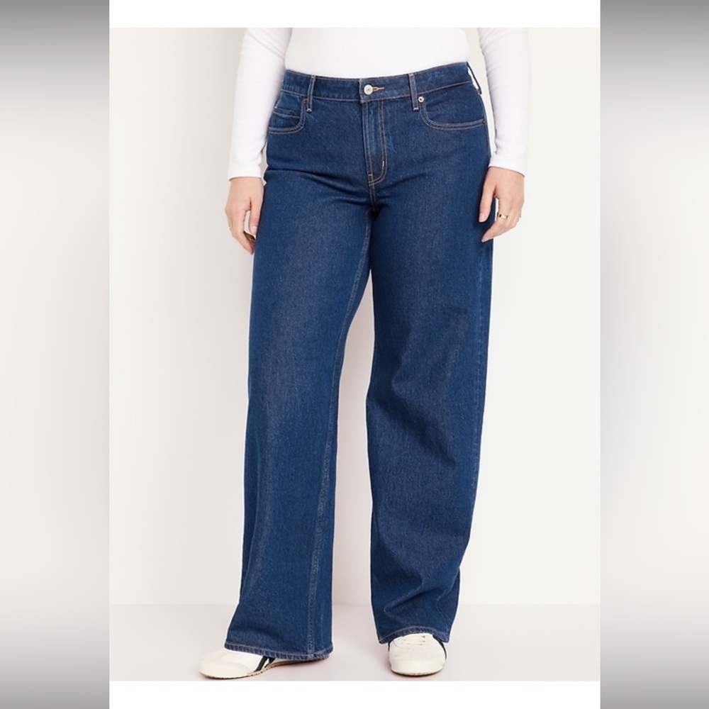 NWOT Old Navy Mid-Rise Wide-Leg Jean, size 12 tall